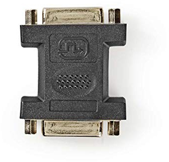 NEDIS Adattatore DVI | DVI-I 24 + 5 Pin Femmina | DVI-I 24 + 5 Pin Femmina | Nichel | Dritto | PVC | Nero | Sacchetto di plastica