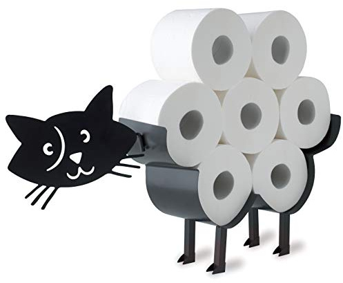WRPS Design Toilettenpapier-Halter Black Cat Schwarze Katze
