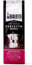 Bialetti Perfetto Moka Caffè Macinato, Delicato - 1 x 250 gr
