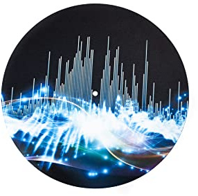 Slipmat – Skivspelare matta av gummi Waves of Sound – matta för grammofon 30,5 cm (12 tum)