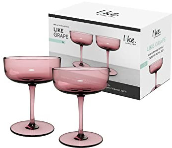 like. by Villeroy & Boch – Like Graoe coppa da spumante - coppetta da dessert set da 2 pz., vetro colorato uva, capacità 100ml