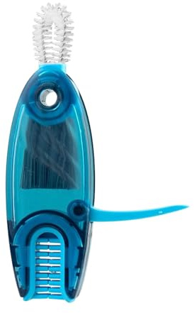 3 in 1 Multifunctional Cleaning Brush Bottle Gap Cleaner Brush Tiny Bottle Cup Lid Brush Straw Cleaner Tools Mini Silicone Bottle Cup-Holder Cleaner Cup Crevice Cleaning Tools for Baby Water Bottle