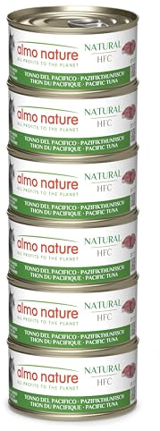 almo nature HFC Natural Megapack, Våtfoder för katter - Stilla havet tonfisk - (6 burkar 70 g)