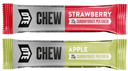 OTE Energy Chew with Electrolytes for Running, Cycling, Triathlon & Other Sports. All natural ingredients, vegan & gluten free, 23g of Carbs, 30g Energy Gummy Bar. (10 Pack) Mixed.
