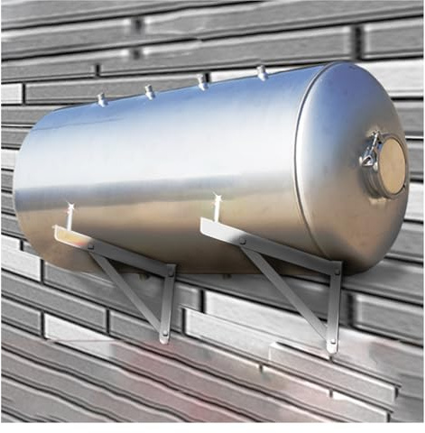 20 26 30 40 60 80 100 120 Gal Water Pressure Tank Stainless Steel for Well Pump, Horizontal Water Storage Bladder with Wall Mount Bracket & Mounting Kit for Pressurized Water System ( Size : 450L/119G