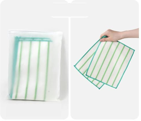 MEKPAM 10 Pezzi Di Panno Per La Pulizia In Fibra Di Bambù, Panno Per Piatti Ispessito Da Cucina, Asciugamano Per Piatti Assorbente Senza Pelucchi Per La Casa, Facile Da Pulire