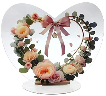 Decoración de Amor Corona Recuerdo en Forma de Corazón