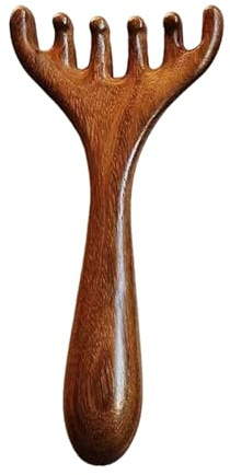 Peigne De Massage En Bois De Santal - Peigne De Cornes De Cerf | Brosse Massage Cuir Chevelu | Peignes De Massages Pour Femme Et Homme | Masseur Corporel Multifonction