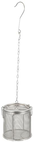 POPETPOP Filtre à Épices Inox avec Chaîne Suspendue Infuseur Professionnel pour Thé et Assaisonnement Accessoire de Cuisine Pratique
