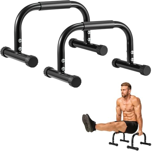 JF HOME BLISS Parallettes Bars 10.2 in High Push Up Bars calisthenics Equipment for Handstands, Full Planche & Dips