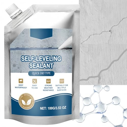 Concrete Crack Repair Adhesive,Cement Crack Filler&Grout Sealer,Quick-Drying Waterproof Caulk,Weather-Resistant Glue Adhesive,Clear Sealant Waterproof,Quick Setting&Easy Application,Powerful Repair