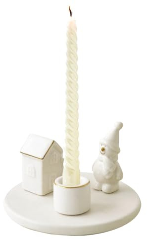 Porte-Bougies de Noël,Décoration De Table en Forme De Sapin De Noël,Porte-Bougies en Forme d'hommes de Neige pour l'hiver - pour Cheminée Étagères Salon Chambre Cuisine Bar Entrée Fête