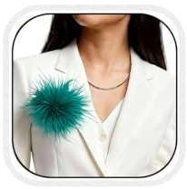 Bcenoilua Broche Femme Broche Rétro Plume Épinglette Délicate à la Mode pour Cardigan Élégant Plume Noble Pince à Cheveux Accessoires pour Chapeau Costume Vêtements Robe (Vert, Taille unique)