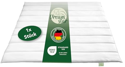 DREAMSTAR Bettdecke für alle Jahreszeiten | medium Steppdecke | waschbar 40 Grad | Allergiker geeignet | 100% Mikrofaser | Öko-TEX® | Ganzjahresbettdecke | 135 x 200 cm