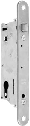 LOCINOX SIXTYLOCK-A | Ohne Haken | Einsteckschloss für 60 mm Profile | Ohne Haken | Edelstahl für Tore aus Metall, Aluminium und PVC