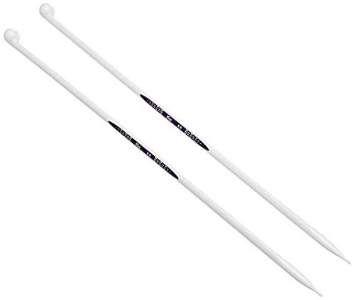 Prym 190411 Jackenstricknadeln Ergonomics 40 cm 8,00 mm, Alabasterweiß