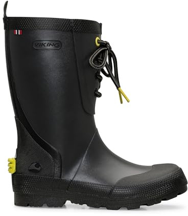 Viking Unisex barn Slagbjorn Jr. gummistövlar, Mörkgrå multi, 37 EU