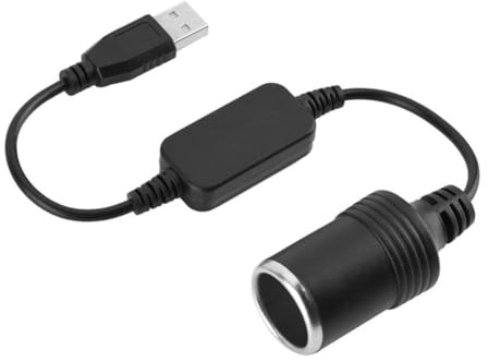 DEWIN Adaptador USB a Mechero Hembra,12V Convertidor de Adaptador de Encendedor de Cigarrillos Toma de Encendedor de Cigarrillos de USB a 12V para Automóvil