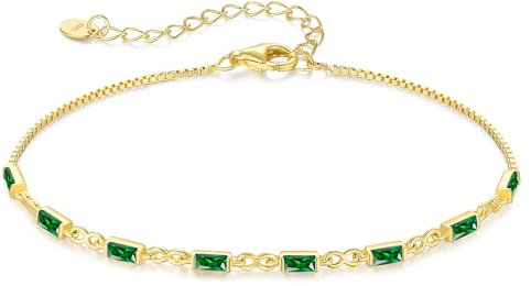 CDE Gold Armband Damen 925 Sterling Silber 14k Vergoldet Zirkonia Infinity Armbänder Damen Verstellbar Armkette Schmuck Muttertag Valentinstag Geburtstag Weihnachten Geschenke für Sie Frauen Mama