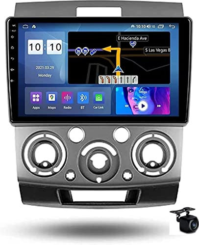 MLXABHG Navigatore satellitare per Auto Stereo Android 10.0 per Ranger 2006-2011 Navigazione GPS 2 DIN unità Principale Schermo multimediale da 9 Pollici Lettore Video Ricevitore FM con 4G 5G WiF