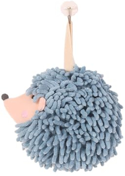 ISAKEN Niedliche Tier Handtücher Chenille Handtüche Cartoon Lgel Kinderhandtuch Hoch Saugfähiger Chenille Fuzzy Ball Plüsch Schwamm Ball Weiche Flauschige Mikrofaser Handtücher für Kinder Erwachsene