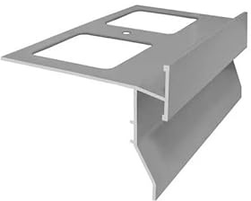 Gocciolatoio top in alluminio per balconi e terrazze 2,7 metri 75mm top alluminio - Colore Antracite