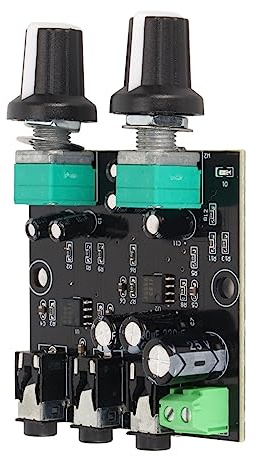 Modulo Scheda Mixer Segnale Stereo, 2-IN-1 OUT con Amplificatore per Cuffie, DC 5-12V, Interfaccia da 3,5 Mm per un Facile Mixaggio del Suono
