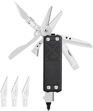 NexTool Pocket Tool E1 10 in 1 Mini Multi-Tool | Camping Accessories/Hiking Accessories EDC Multitool File, Bottle Opener, Dual Purpose Screwdriver, Multitools Gifts for Men
