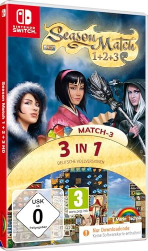 Season Match 1 + 2 + 3 HD Edition - 3 Spiele in einer Box - Match 3 Games für Switch