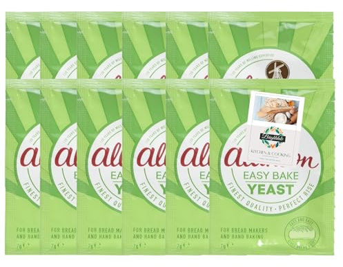 Yeast Bundle with Allinsons Easy Bake Yeast Pack 7g 12 Pack + Brightdale Kitchen Card