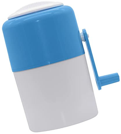 COLLBATH Mini Manual Ice Crusher for Home Use Portable Ice Chopper Built-in Blades and Smoothies