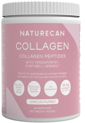 NATURECAN Kollagen Peptide - 900g - Geschmacksneutral - Mit Vitamin C, Zink & Kupfer - 12,5 g Collagen pro Portion - Leicht löslich - Made in Germany