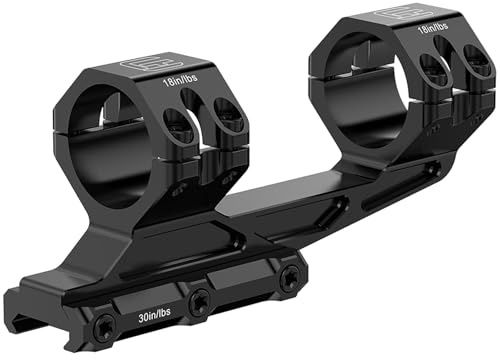 WestHunter Optics Monture Cantilever Picatinny de haute précision pour visière, indiquée uniquement pour les activités sportives | Protection de Alignement Anti-Recoil pour Maintien du Zéro