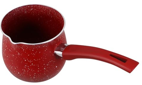 OFFSCH Pentola Piccola in Acciaio Resistente Scalda-latte Con Manico in Plastica Per Cucina e Tè