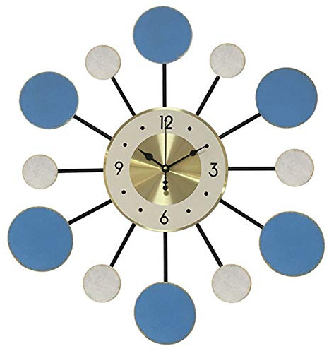 Wall clock,Clock, Indoor/Garden Wall Clock Open Face Clock for Home Hotel Bar Office Decor Idea, Iron, 55X5cm, Size,A