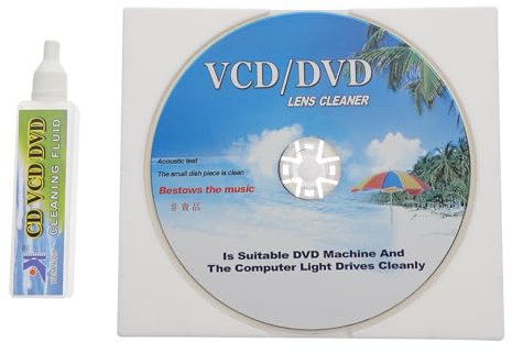 jojofuny Cleaning Dish Set for Cd Player Cleaning Kit Includes and for Maintaining Dvd Player Equipment