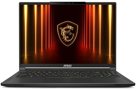 MSI Stealth A16 AI+ A3XWJG-021XES, Portátil Gaming 16 (AMD Ryzen AI 9 HX 370, 64GB RAM, 1TB SSD, RTX 5090-24GB, Sin Sistema operativo) Teclado QWERTY Español