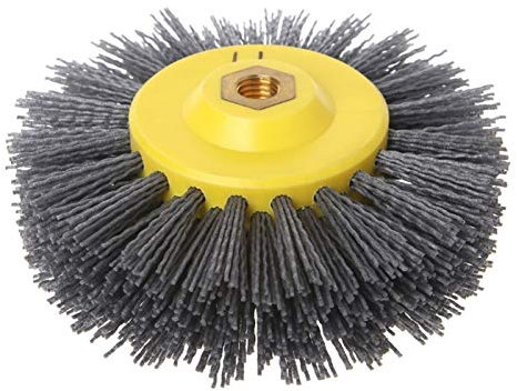 CEHJZQRPL Cepillo de Rueda Cepillo de Rueda de Alambre de Nailon 1 Pieza Rueda de Cepillo de Pulido de antigüedades de Alambre abrasivo for Muebles de Madera Herramienta de Pulido de Piedra