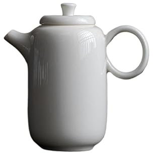 ADERFETBI Teiera Teiera 150ml Teiera Fatta a Mano Bianca Albicocca Filtro Giapponese Teiera Bollitore for la Preparazione del tè Forniture for la Cerimonia del tè Teiera Ghisa