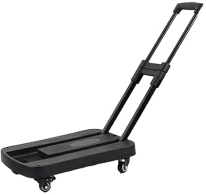 GXMDSGZ Zusammenklappbarer Handwagen, Mehrzweck-Transportwagen, max. 75 kg/165 lbs, Gepäckwagen for Umzüge und Einkäufe FüR Die Industrie