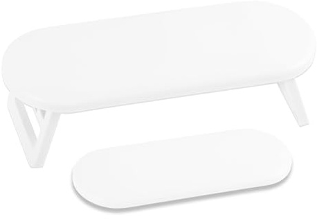 CXNXFD Nagelarmdyna handkudde, nagelkudde halkfri, manikyr handkudde för skönhetssalonger hemmanikyr, nageldesign, nagelvård, vit, ergonomisk handkudde