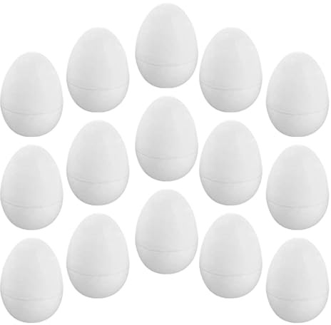 HOMOBABE 30stücke Weiße Offene Und Bemalbare Kunst-eier Für Ostern Füllbare Deko Für -projekte Und Fröhliche Festlichkeiten Langlebig Und Elegant Jedem