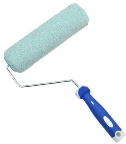 Rouleau en microfibre texturée de 22,9 cm - Rouleau en fibre pelucheuse de 12/7 mm pour une répartition précise de la peinture au latex sur mur - Rouleau de peinture pour une couverture élevée