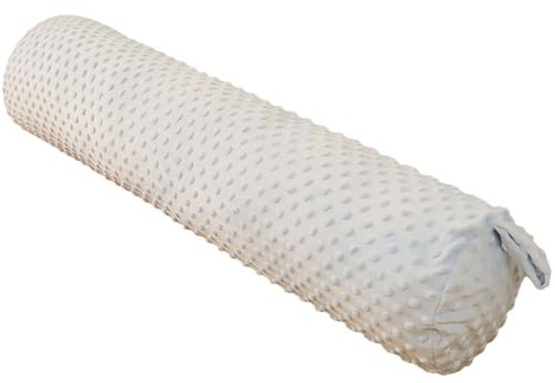 Almohada Cilíndrica 60/100/150cm, Cojín Cilíndrico Redondo,Cojín Cervical de Soporte,Cojín Lumbar Y Cojín De Rodillas, para Dormir/Hogar/Oficina(Azul Claro,150cm x 22cm)