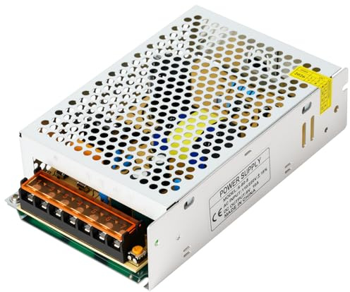 OFFCUP DC 5V 10A 5W Fuente de Alimentación Transformador, 110/220V CA a CC 5V Convertidor, 120W Fuente Alimentación para LDE lámpara Impresoras 3D Stereo y Más Dispositivo