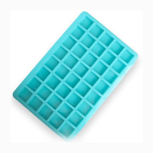 Hopzab Chocolate Moulds, 40 Cavities Square Silicone Baking Tray, Non-Stick Candy Sweet Molds, Easy Release Dessert Maker, Food-Grade Bakeware