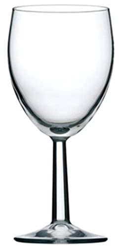 Utopia Saxon Wine Glass Goblets 340 ml/12 oz (Pack of 48), Clear - CE Marked at 125 ml, 175 ml and 250 ml, Large Pack of Wine Glasses, DL214