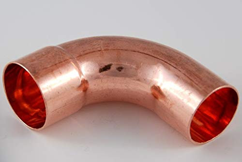 2x Kupferfitting Bogen 42 mm 90 Grad 5001a i/a Lötfitting copper fitting CU