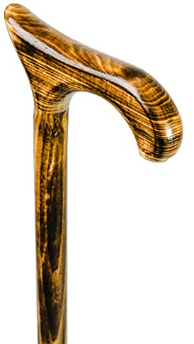 Stupendo bastone da passeggio in legno DERBY (naturale, marrone chiaro)