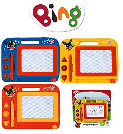 ODS - Bing Lavagna Magnetica Scrivi e Cancella, Lavagnetta Cancellabile Penna, Formine e Cancellino, 21,5 x 16,6 cm, Età Consigliata +3 Anni
